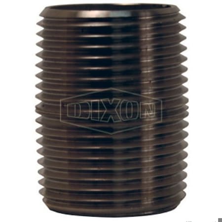 Dixon Close Nipple, 1-1/2 in Nominal, MNPT End Style, 1-1/2 in L, 316 SS, SCH 40/STD, Domestic CN150SS